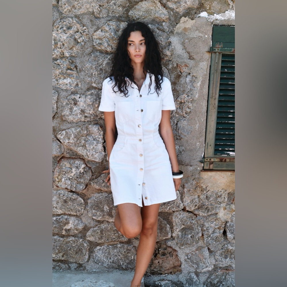 BNWT ZARA  DENIM MINI DRESS